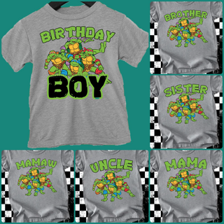 TEENAGE MUTANT NINJA TURTLES (choose name from pics)