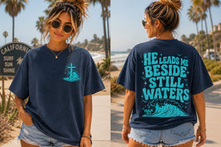 HE LEADS BESIDES STILL WATERS