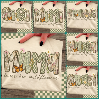 LOVES HER WILDFLOWERS (choose name from pics)