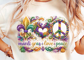 MARDI GRAS LOVE PEACE