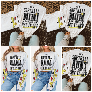 SET IT OFF SOFTBALL (choose name in design choice area)