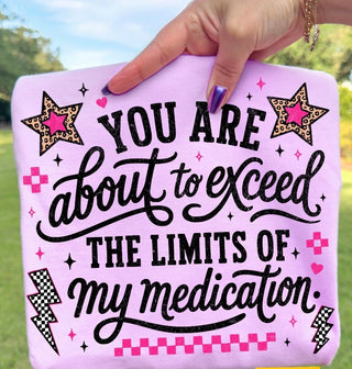 YOU ARE ABOUT TO EXCEED