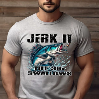 JERK IT TILL SHE SWALLOWS