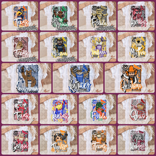 COLLEGE FOOTBALL (choose from teams listed)