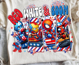 RED WHITE AND BOOM