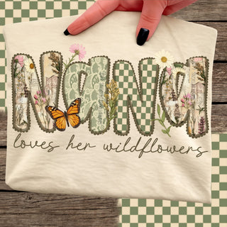 LOVES HER WILDFLOWERS (choose name from pics)