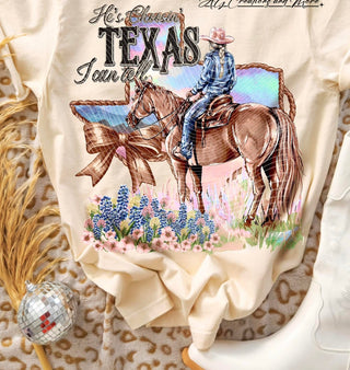 HE’S CHOOSIN TEXAS I CAN TELL