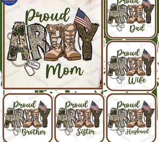 PROUD ARMY (choose name from pics)