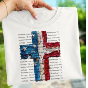 CROSS FAUX HAND PAINTED