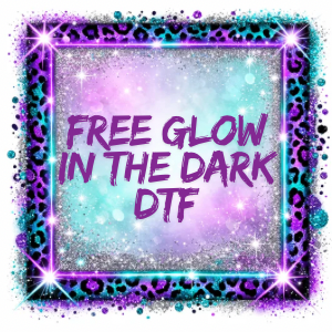 ONE FREE GLOW IN THE DARK TRANSFER