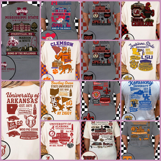 COLLEGE DESIGNS ( choose from the schools pictured)