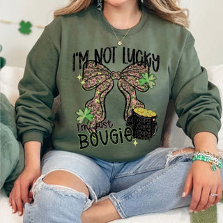 I’M NOT LUCKY IM JUST BOUGIE